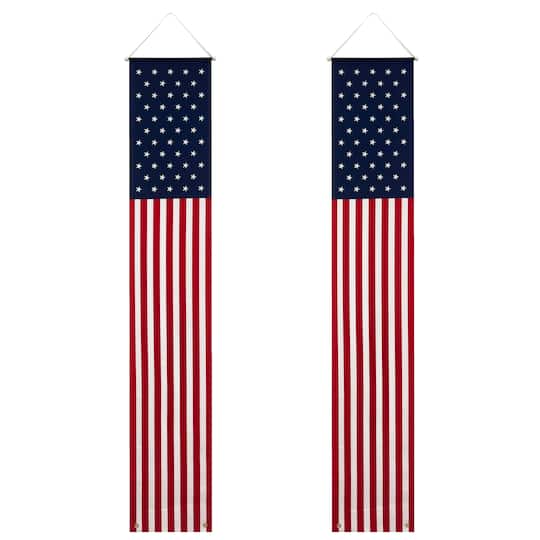 Red, White & Blue 6ft. US Flag Door Banners, 2ct. by Celebrate It™